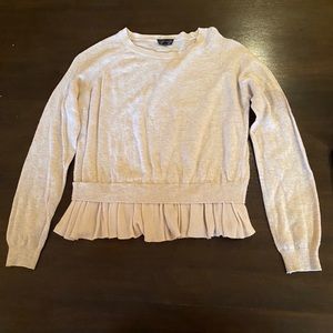 Topshop cream long sleeve sweater